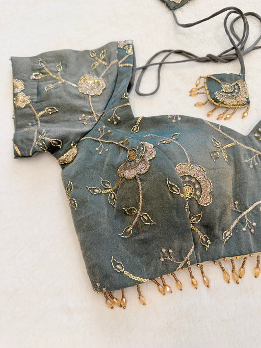 Zarina Smoke Green Blouse