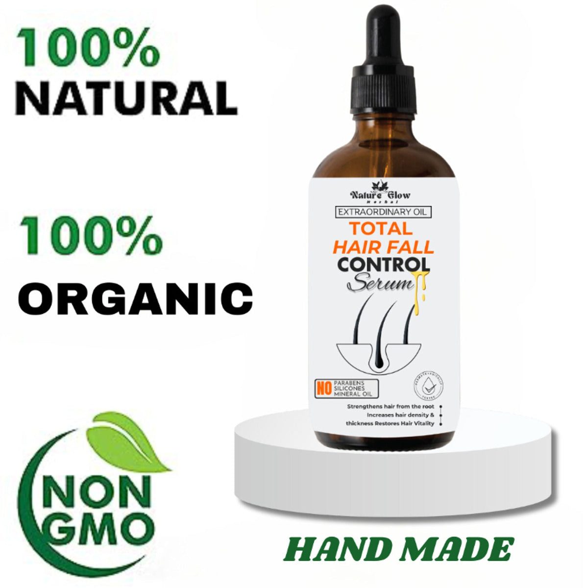 Nature Glow Herbal Total Hair Fall Control Serum