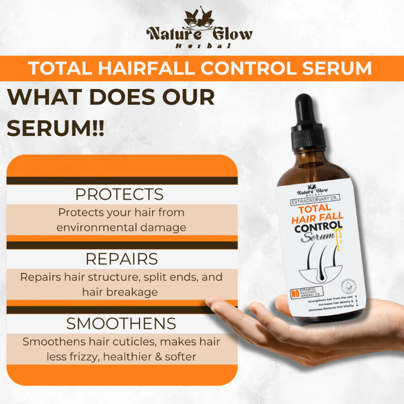 Nature Glow Herbal Total Hair Fall Control Serum