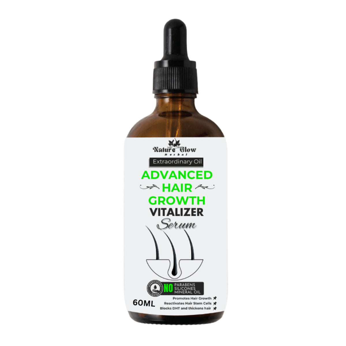 Nature Glow Herbal Advanced Hair Growth Vitalizer Serum