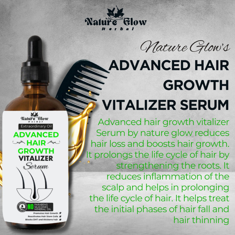 Nature Glow Herbal Advanced Hair Growth Vitalizer Serum
