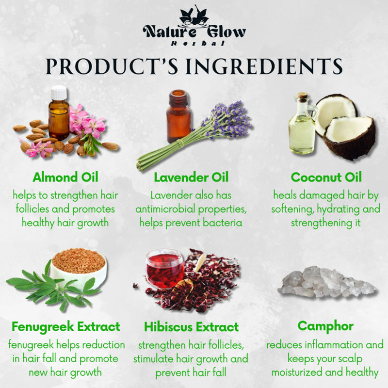 Nature Glow Herbal Advanced Hair Growth Vitalizer Serum