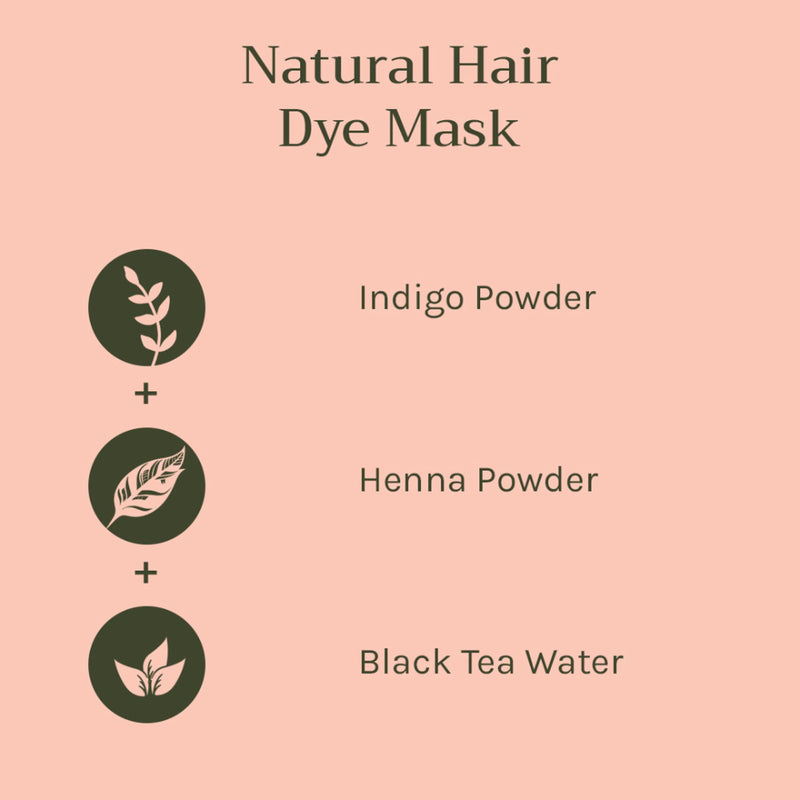 Tattvalogy Indigo Powder - Natural Hair Color with Henna for Soft, Indian Hair Shade & Conditioning