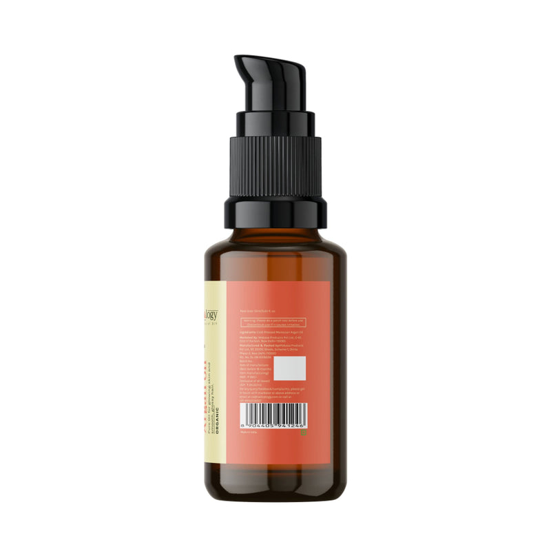 Tattvalogy Organic Moroccan Argan Oil - Vitamin-E Rich, Antioxidant, Tames Frizz for Smooth Hair