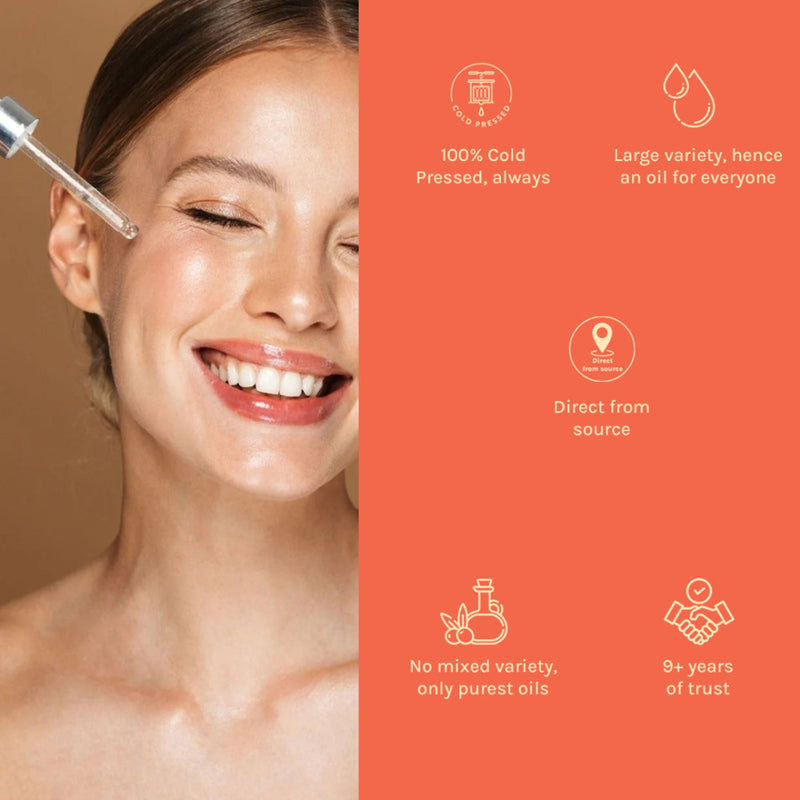 Tattvalogy Organic Moroccan Argan Oil - Vitamin-E Rich, Antioxidant, Tames Frizz for Smooth Hair