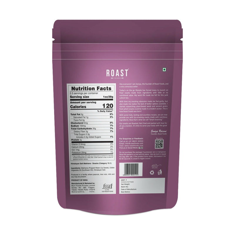 Roast Foods Makhana Himalayan Salt