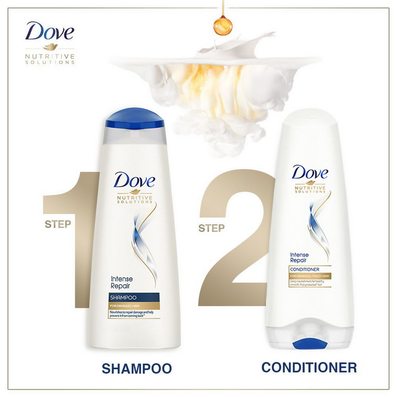 Dove Intense Repair Shampoo + Damage Solutions Intense Repair Conditioner