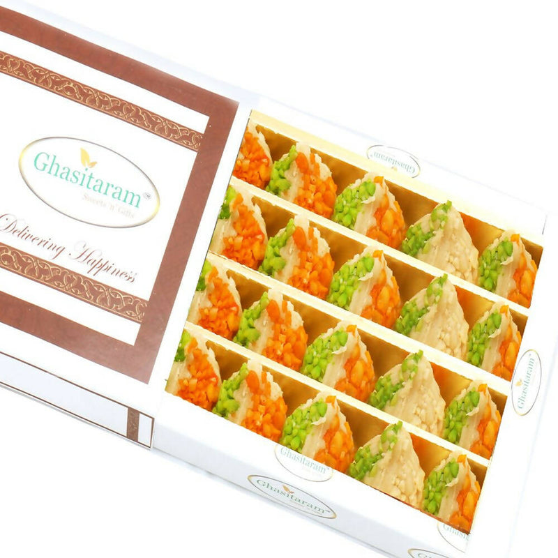 Ghasitaram Kesar Pista Kaju Modaks