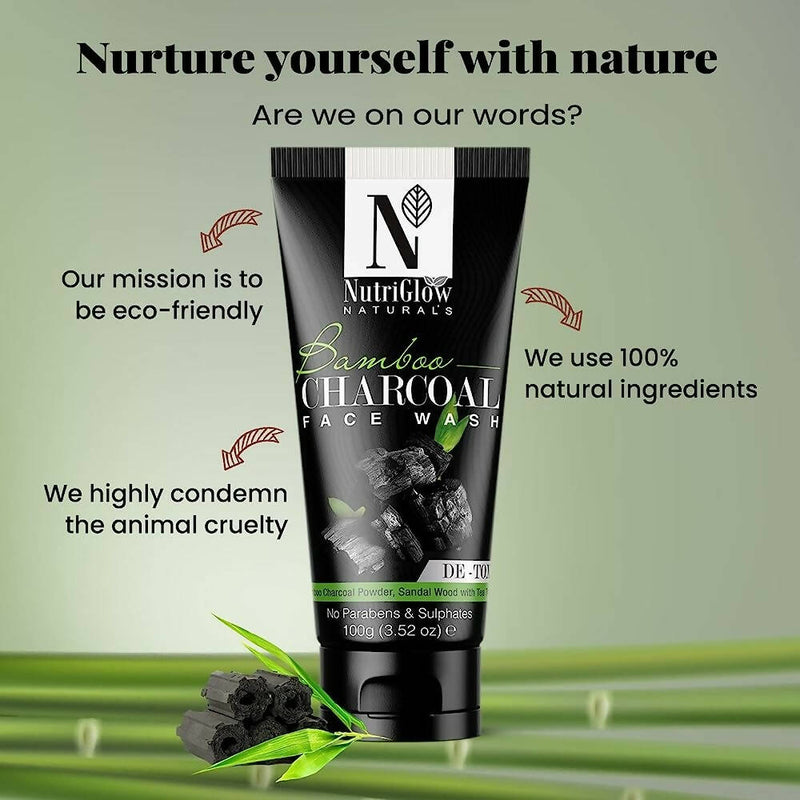 NutriGlow NATURAL'S Bamboo Charcoal Face Wash