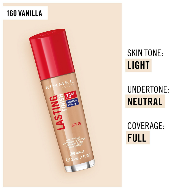 Rimmel London Lasting Finish 25 Hour Foundation SPF 20 - Vanilla