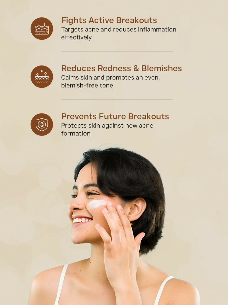 Flawora Anti Acne Serum to reduce Blackheads Open Pores, Excess Oil & Bumpy Texture