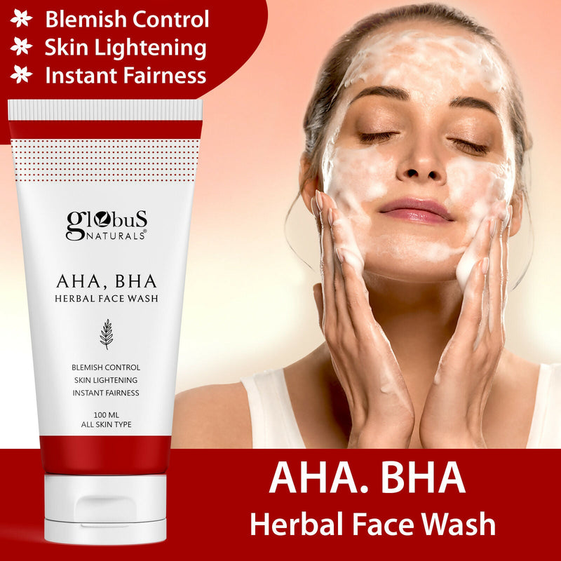 Globus Naturals AHA BHA Herbal Face Wash