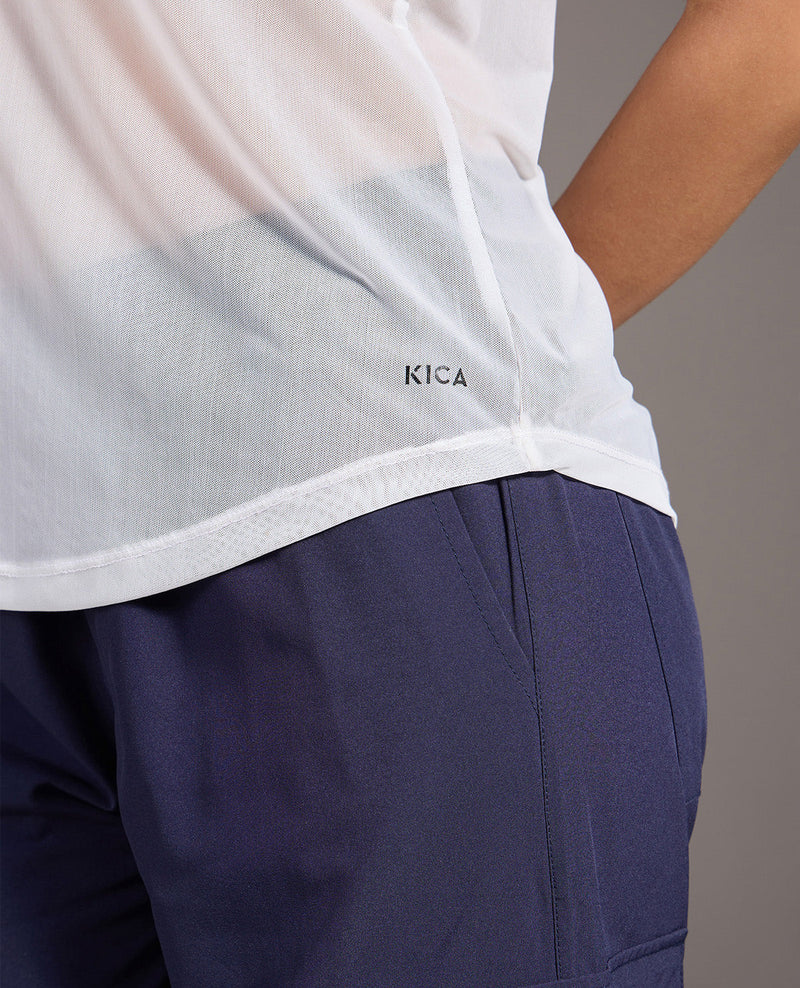 Kica Quick Dry Mesh Sporty Top White