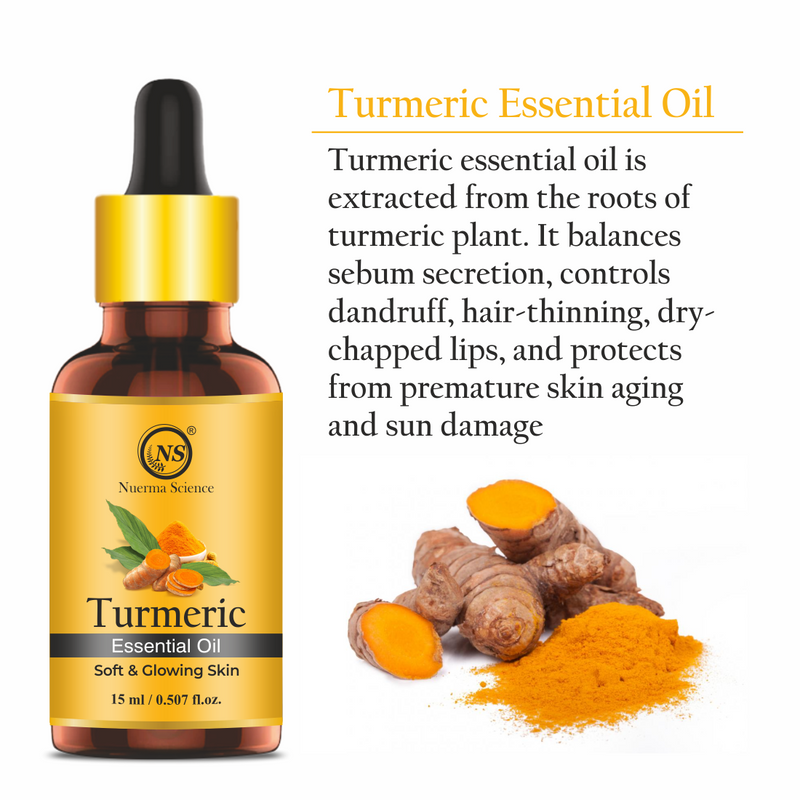 Nuerma Science Pure Turmeric Essential Oil For Skin Care & Hair Care