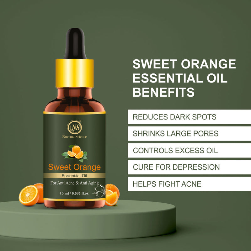 Nuerma Science Sweet Orange Essential Oil for Anti-Acne & Anti-Aging