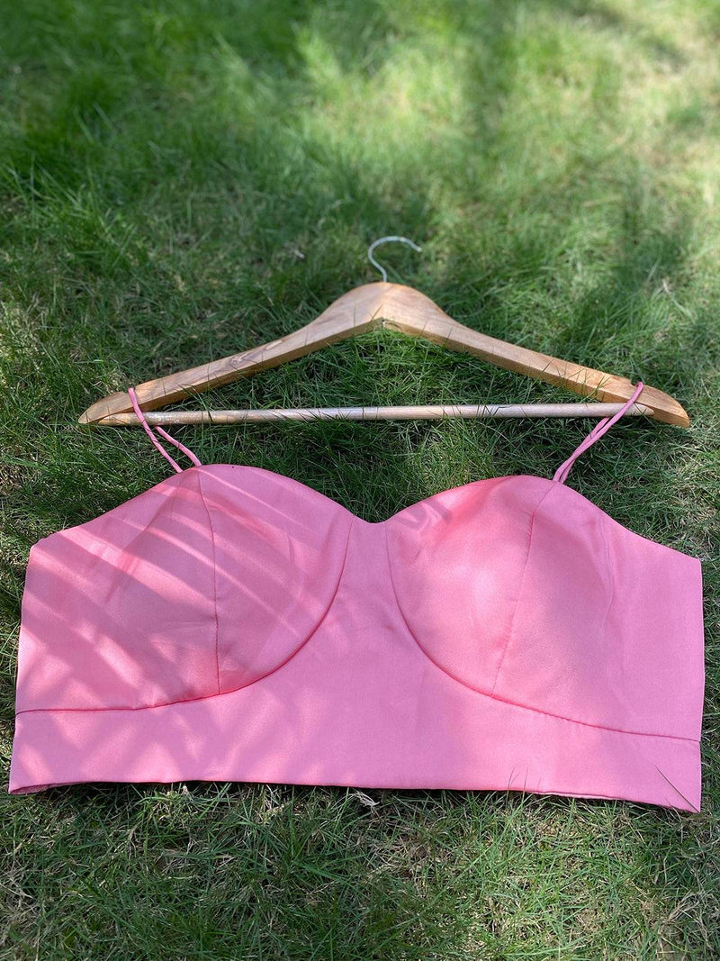 Navy Satin Georgette Floral Print Saree