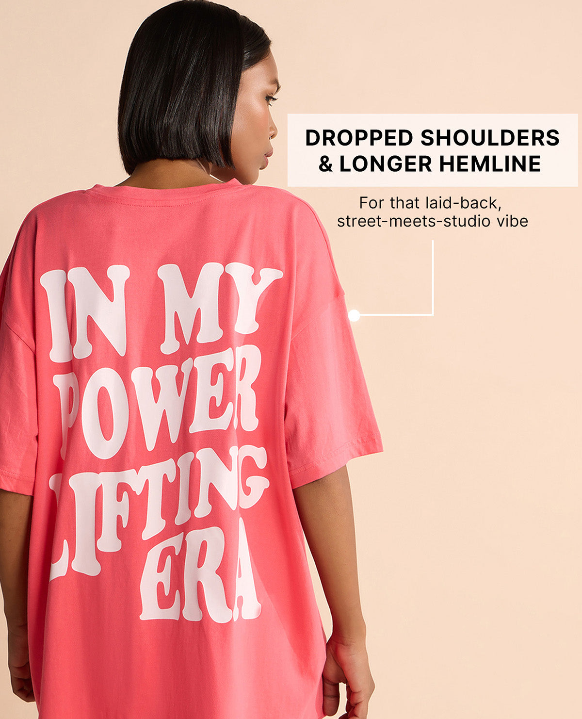 Kica Cotton Oversized Printed Graphic T Shirt Apple