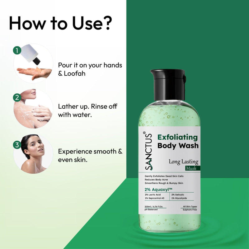 SANCTUS Exfoliating Body Wash Musk