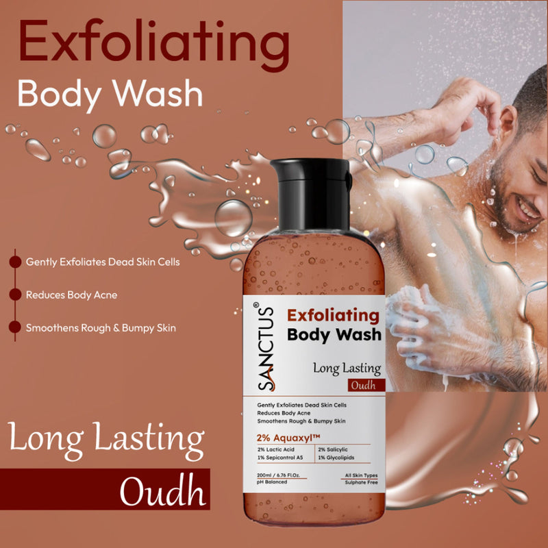 SANCTUS Exfoliating Body Wash Oudh