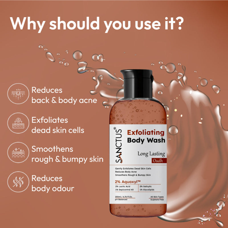 SANCTUS Exfoliating Body Wash Oudh