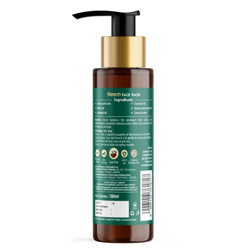 Lakshmi Krishna Naturals Neem Face Wash