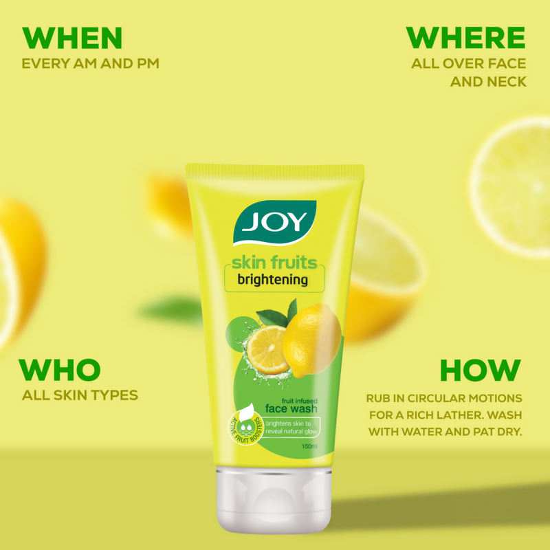 Joy Skin Brightening Lemon Face Wash For Oily Skin
