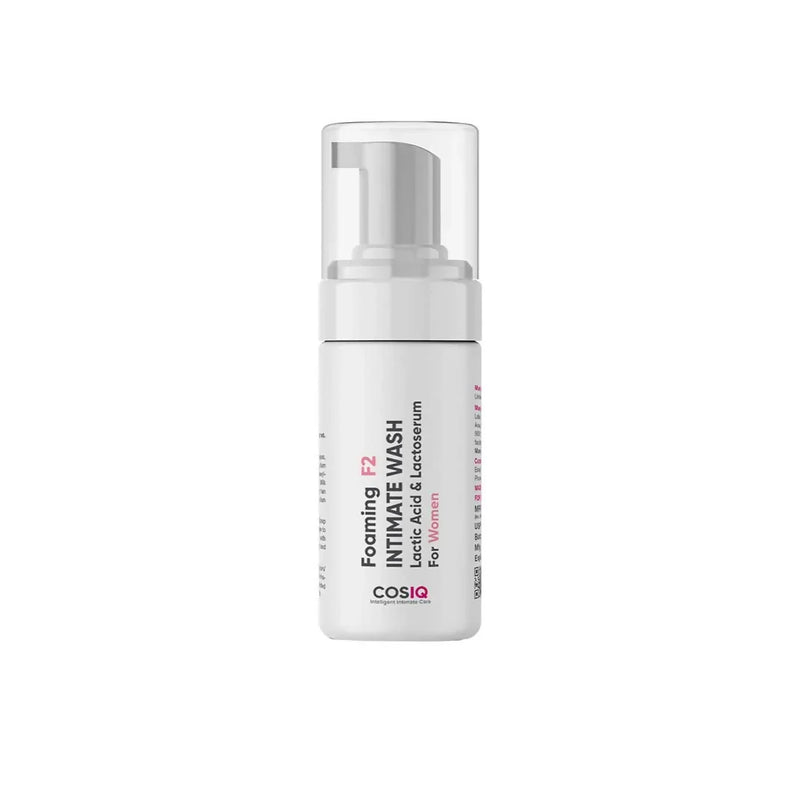 Cos-IQ Foaming F2 Intimate Wash For Women, Hygiene Wash with Lactic Acid & Lactoserum