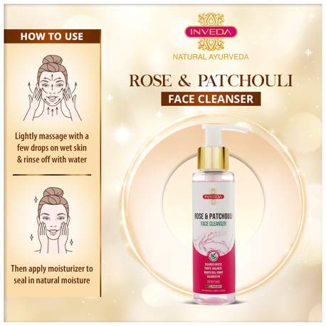 Inveda Soothing Rose and Patchouli Face Cleanser