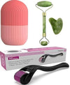 Jade Roller & Gua Sha Set with Hair Growth Roller & Ice Face Cube