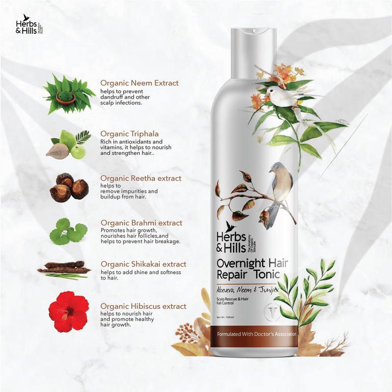 Herbs & Hills Overnight Hair Repair Tonic