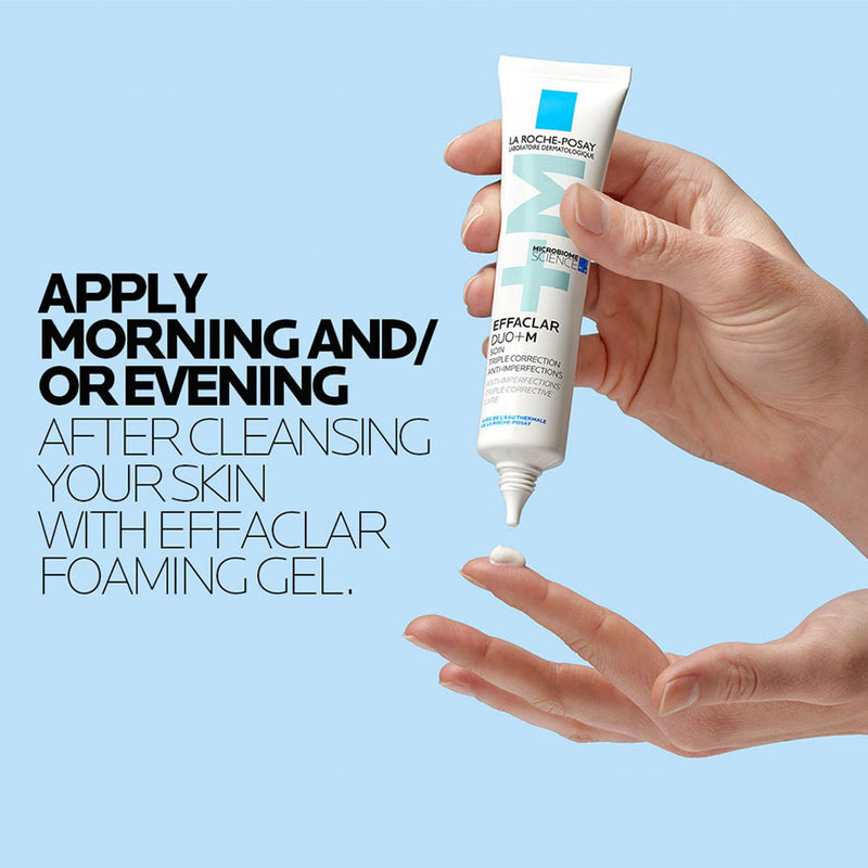 La Roche-Posay Effaclar Duo+M Gel with Salicylic acid, Anti-Acne Moisturiser for Acne-Prone Skin