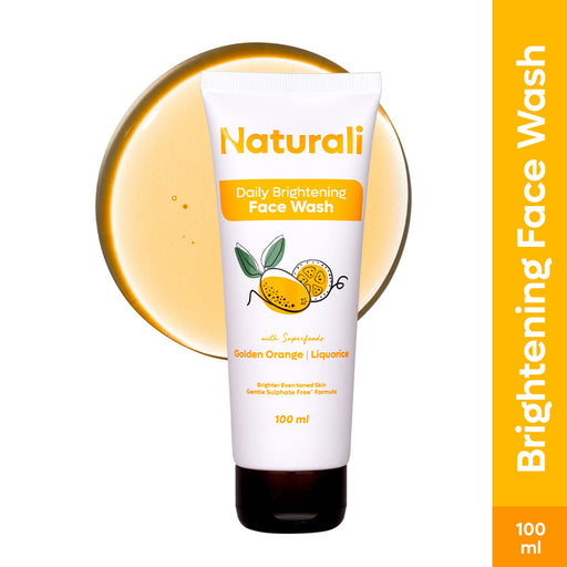 Naturali Daily Brightening Face Wash with Golden Orange & Liquorice Extarct