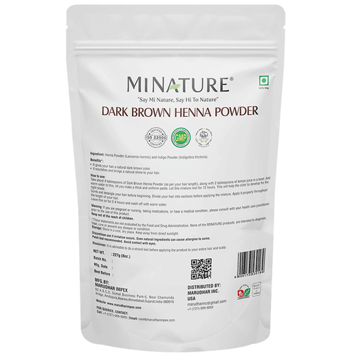 Minature Dark Brown Henna Powder