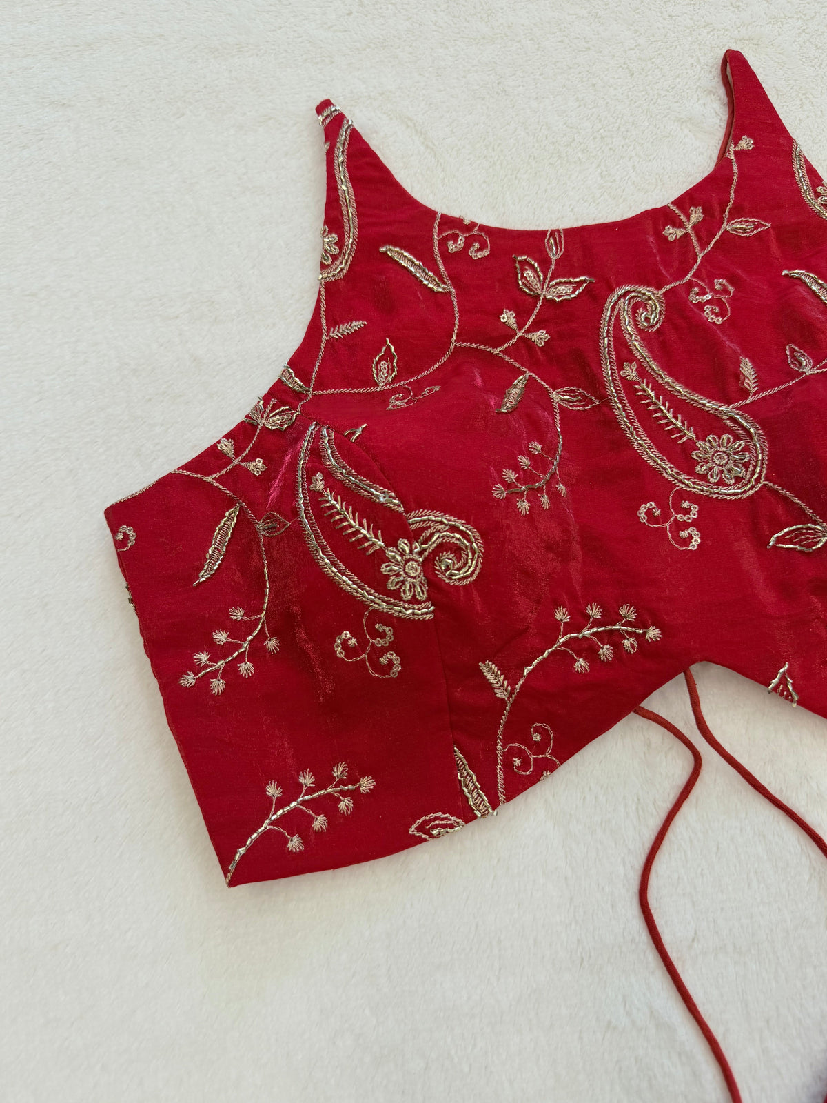 Zarina Red Blouse