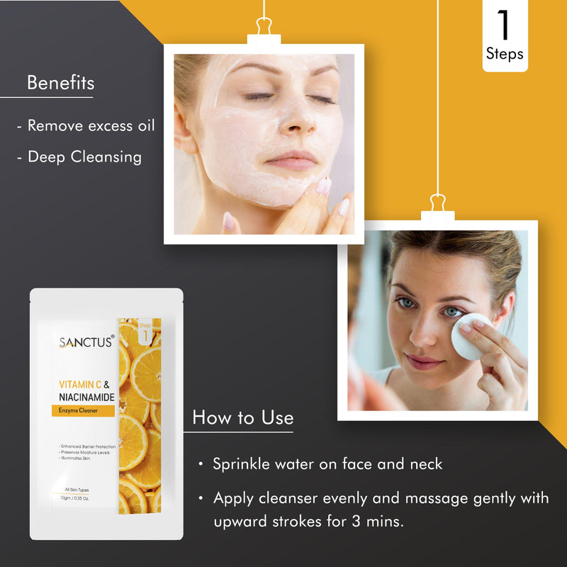 SANCTUS Vitamin C & Niacinamide Single Use Facial Kit