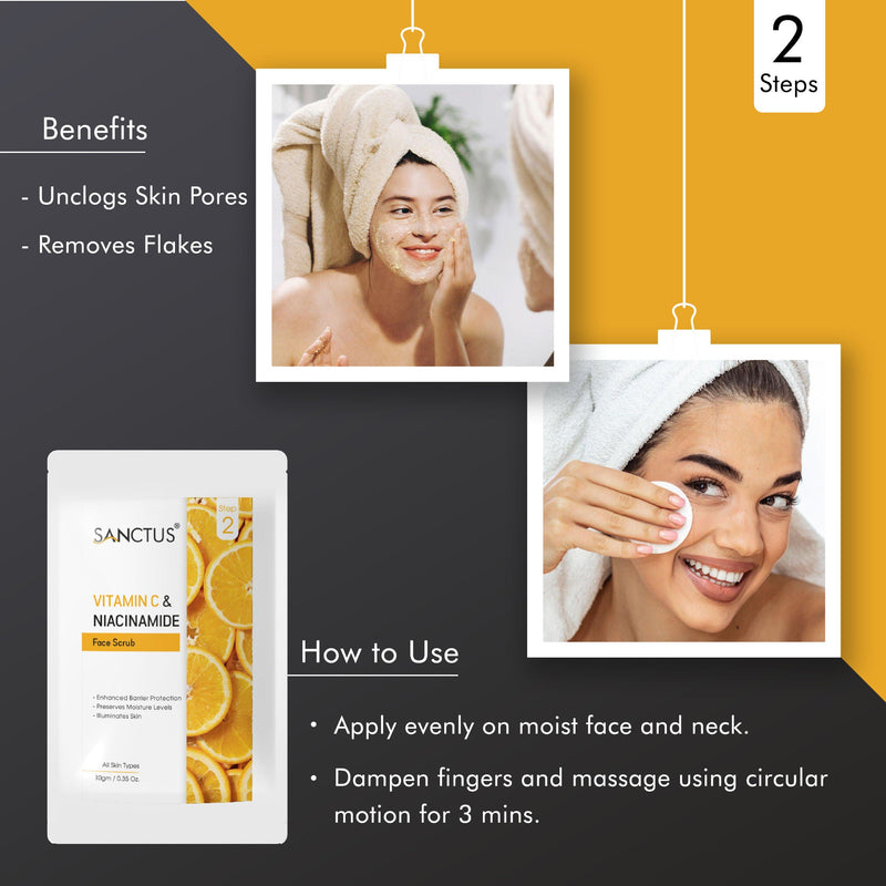 SANCTUS Vitamin C & Niacinamide Single Use Facial Kit