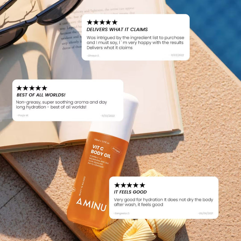 Aminu Melting Aminu Vit C Body Oil for Brightening & Hydrating