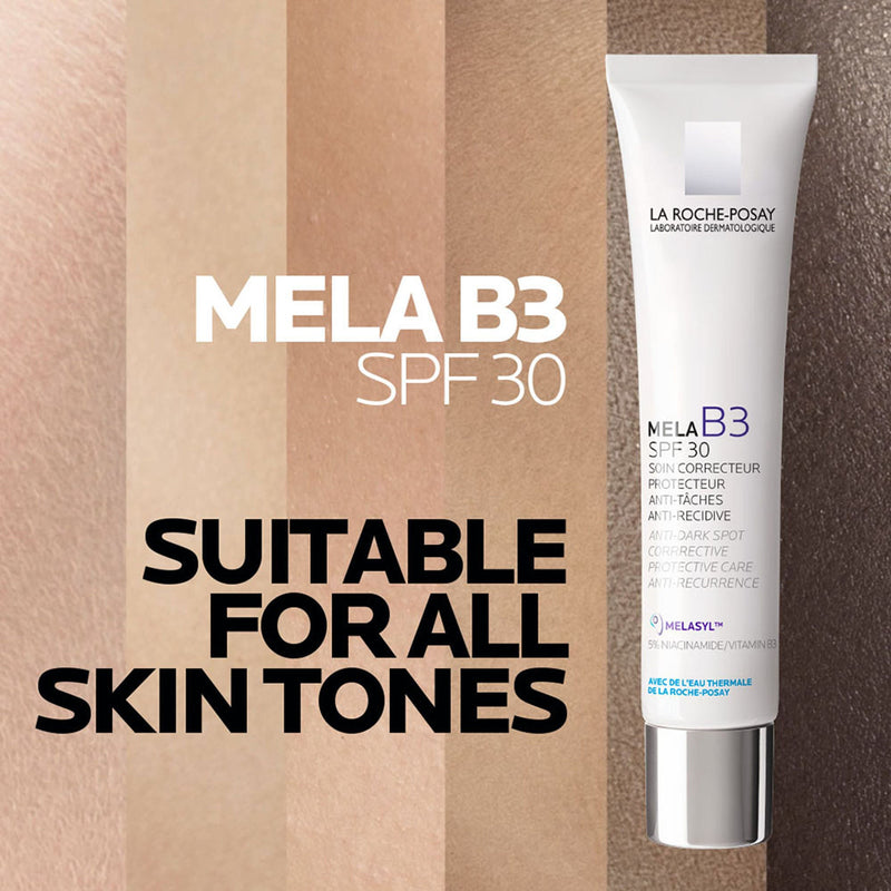 La Roche-Posay Mela B3 SPF30, Anti-Dark Spots Moisturiser & Broad-Spectrum Sunscreen with Melasyl