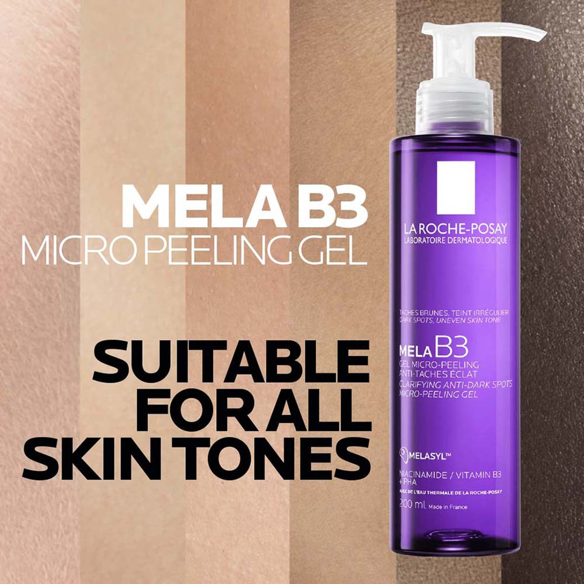 La Roche-Posay Mela B3 Anti-Dark Spot Face Wash, Cleanser with Melasyl & Niacinamide for pigmented skin