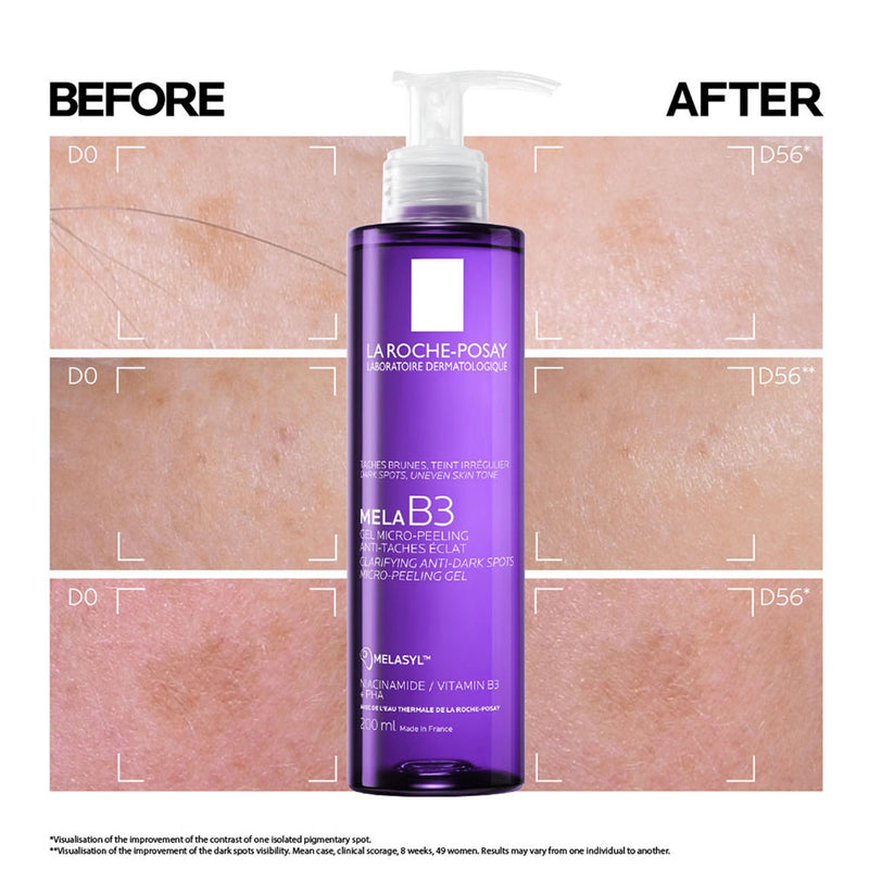 La Roche-Posay Mela B3 Anti-Dark Spot Face Wash, Cleanser with Melasyl & Niacinamide for pigmented skin