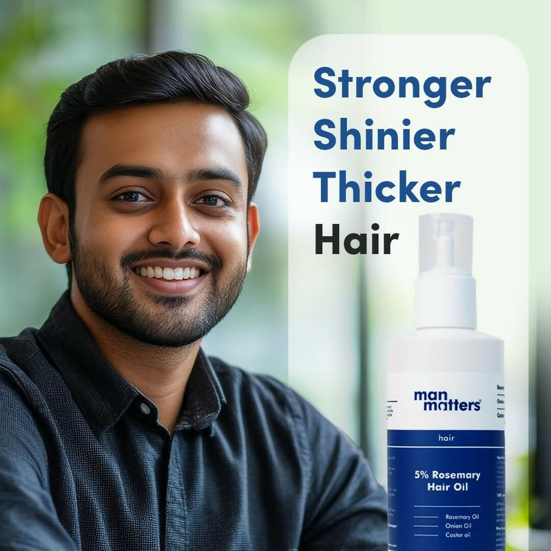 Man Matters Hair Oil With Rosemary, Onion, Bhringraj, Shikkai, Brahmi & Amla Oils