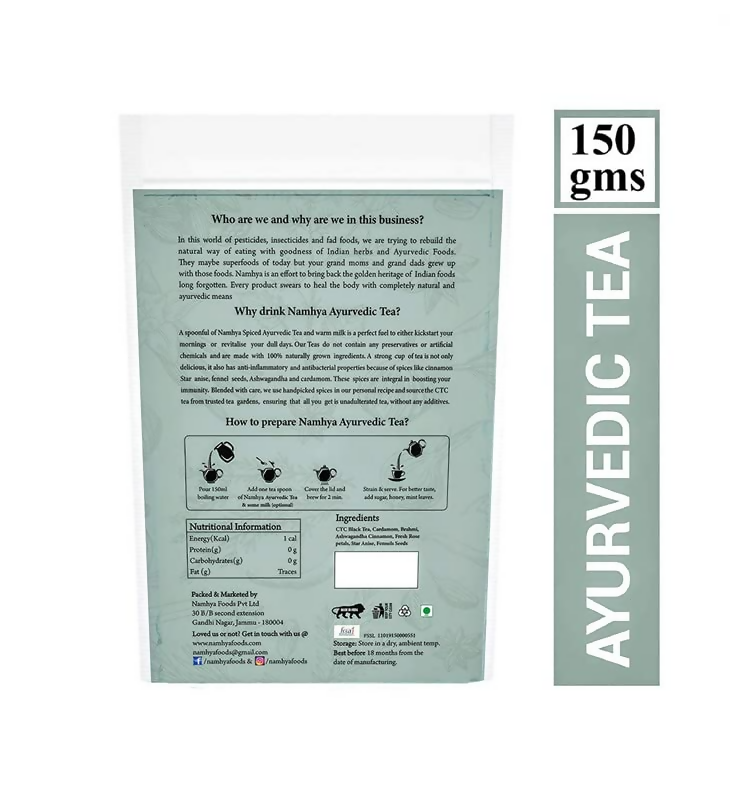 Namhya Ayurvedic Spiced Black Tea- Natural Immunity Booster