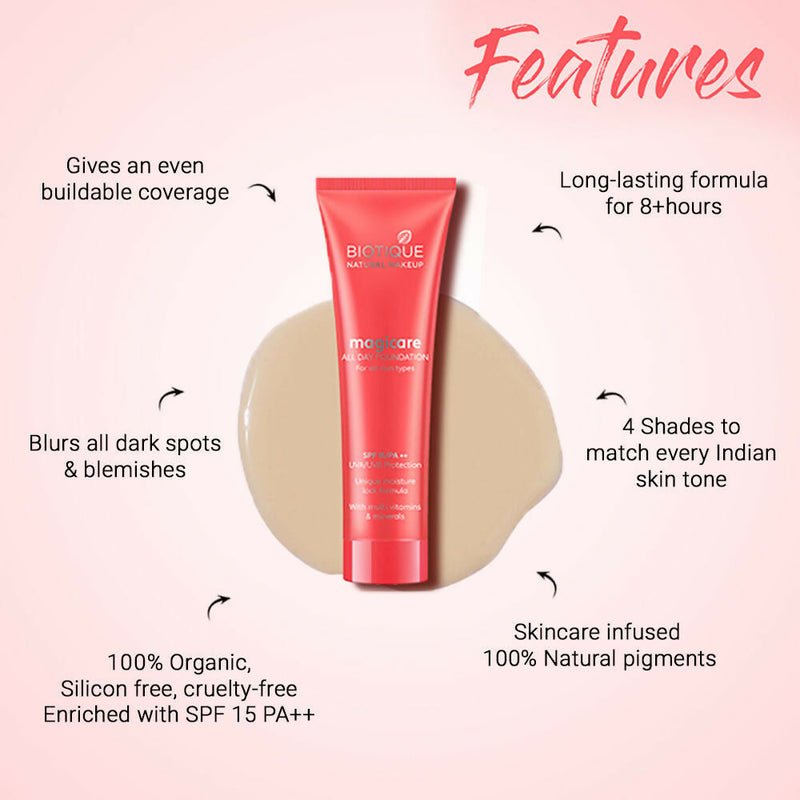 Biotique Magicare All Day Foundation SPF 15 - Sand