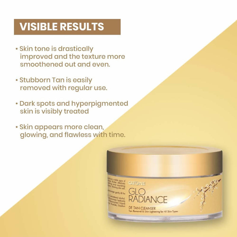 Ozone Glo Radiance De Tan Removal Facial Cleanser With Cucumber & Shea Butter