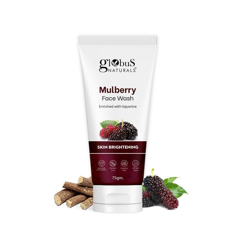 Globus Naturals Mulberry Fairness Face Wash, Suitable For All Skin Types