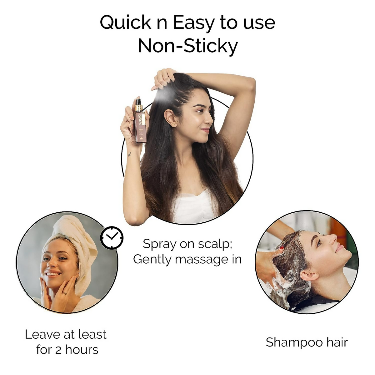 Pyoura Methi Hair Serum Mist Anti-Frizz Non-sticky & Non-greasy Hair Serum For Soft & Shiny Hair