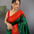 Green Soft Silk Paithani Saree