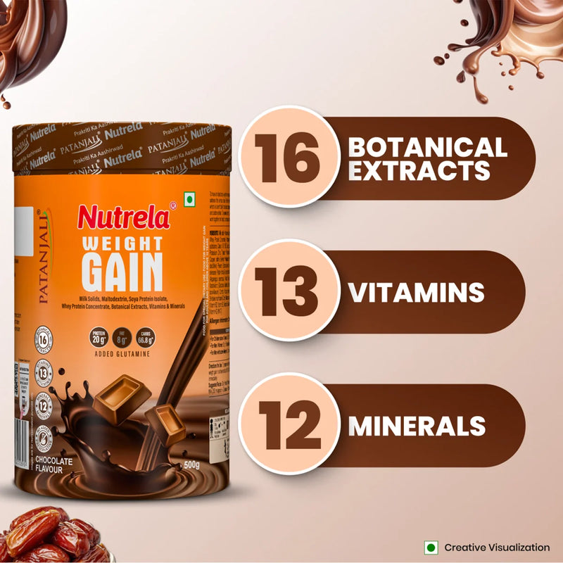 Patanjali Nutrela Weight Gain Chocolate Flavour