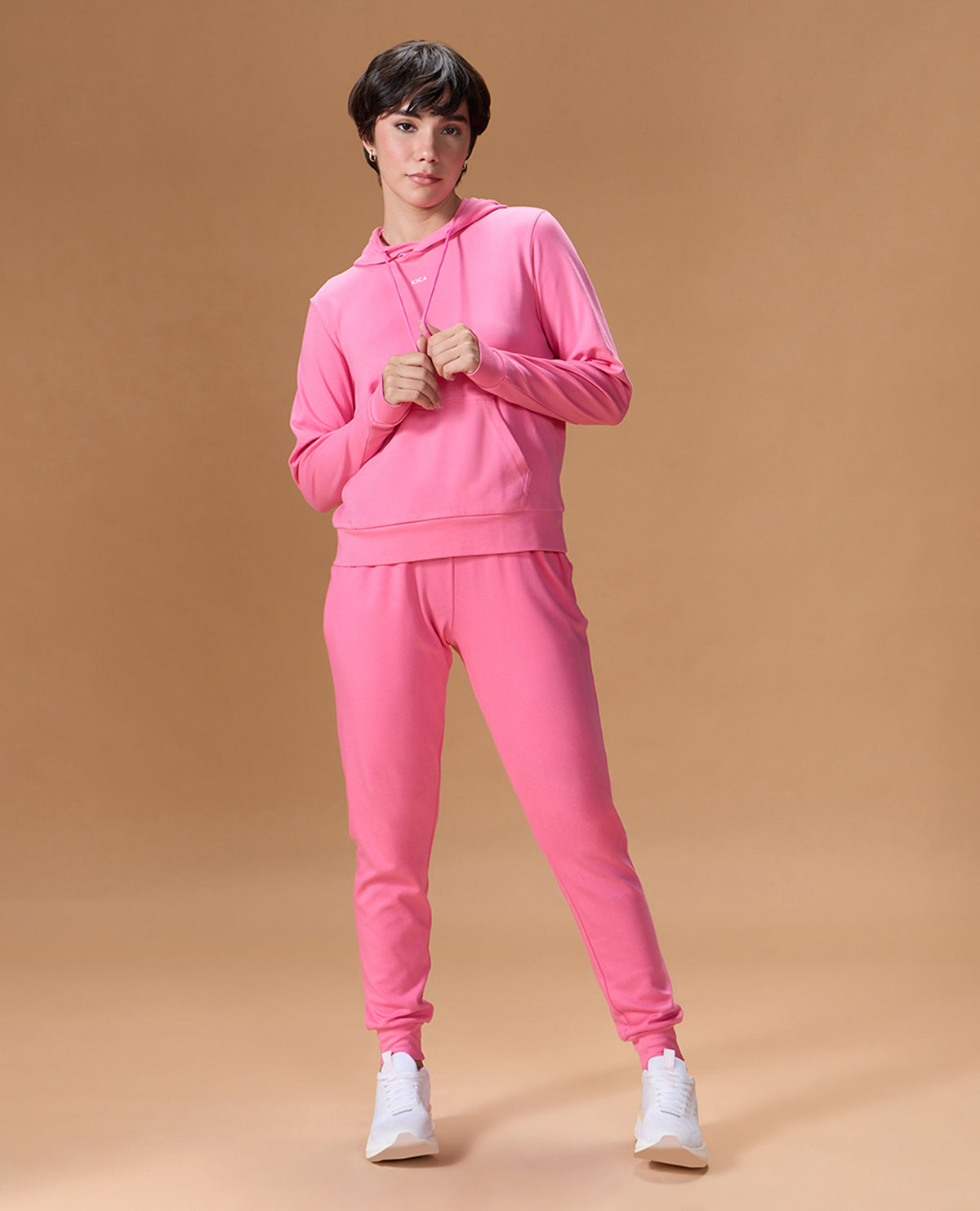 Extra Soft Cotton Track Pants Pink