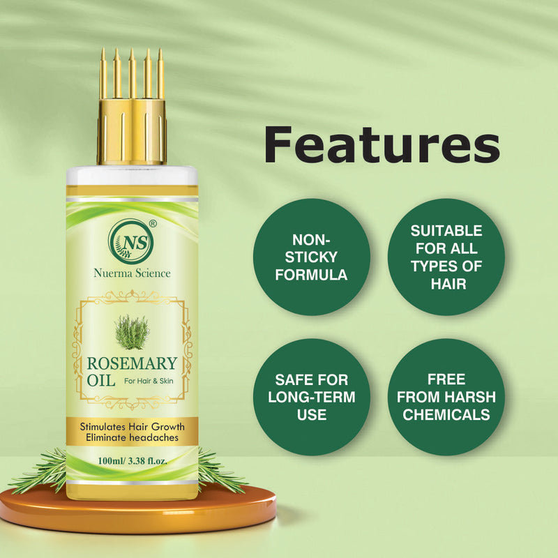 Nuerma Science Rosemary Hair Oil for Anti-Dandruff and Stimulate Hair Growth